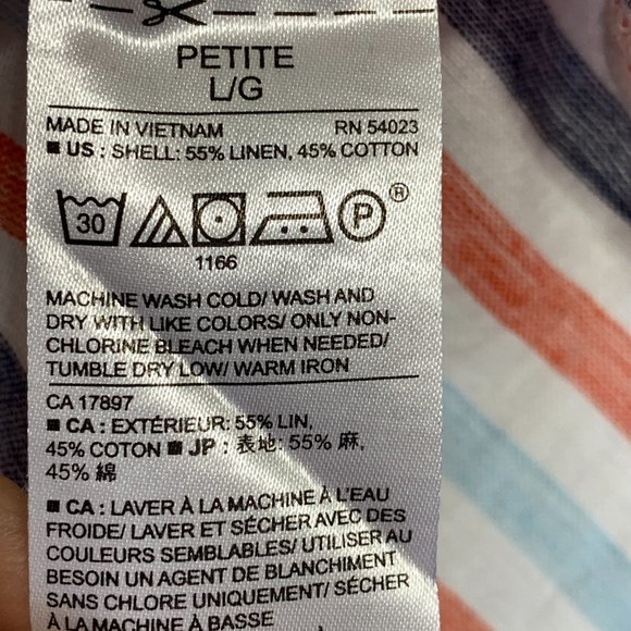 Banana Republic NWT Petite L Womens Dolman Sleeve Linen Blend Button Down Shirt - Picture 6 of 12